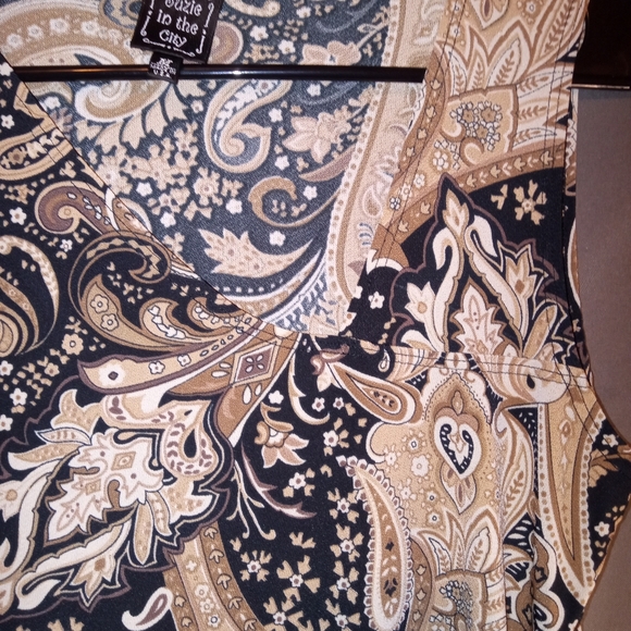 Susie in the city pailsy pleated stretch medium blouse - Picture 5 of 7